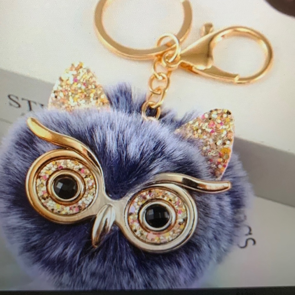 Harry potter Inspired Plush Owl Keychain/Bag Charm Various colors - Picture 4 of 4